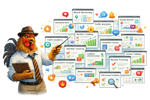 SiteRooster dashboard preview